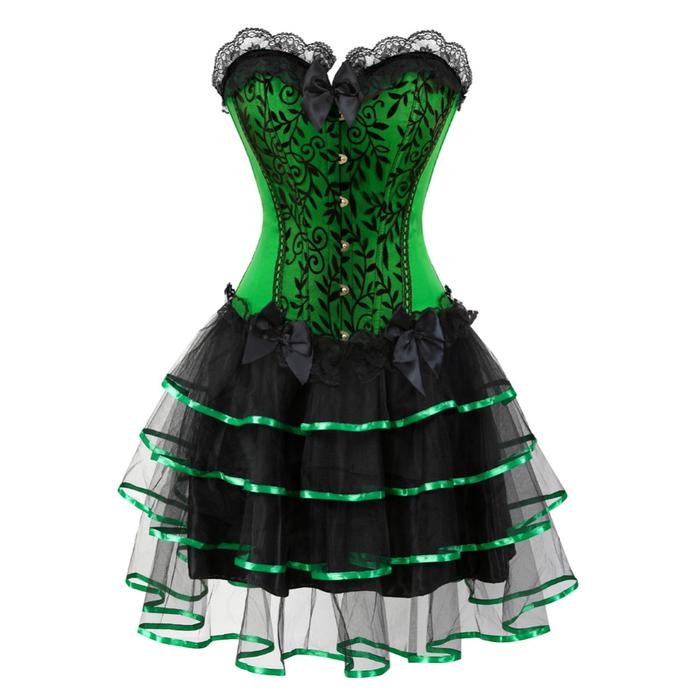 Vestido Corset Drag Houston (Verde o Morado)