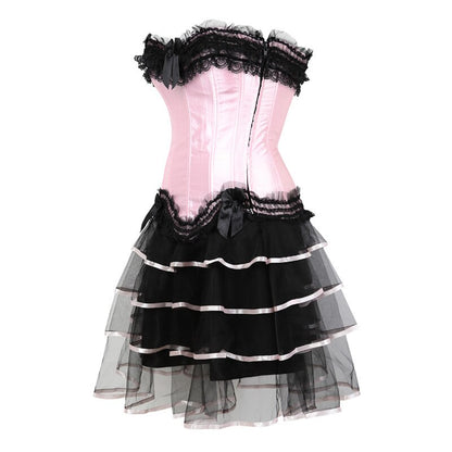 Vestido Corset Drag Poison (Falda larga)