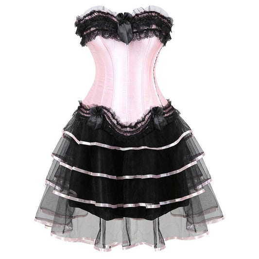 Vestido Corset Drag Poison (Falda larga)