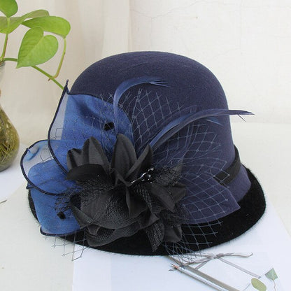 Sombrero Queen Orchya (Azul marino)