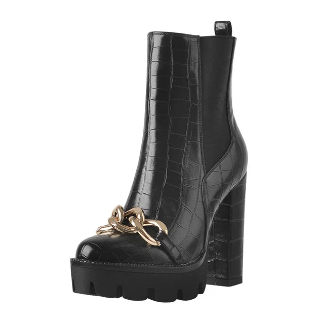 Botas Queen Chainy (Negro)