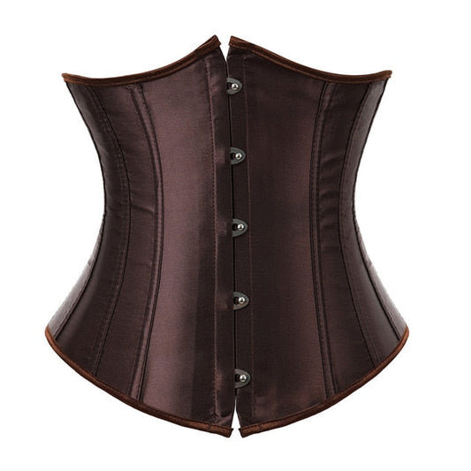 Corset Drag Satin (Marrón)