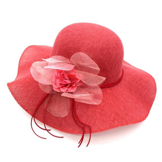 Sombrero Drag Linen (Rojo)